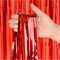 2 Pack 3.2ft x 8.2ft Red Foil Fringe Curtains Party Photo Backdrop Party Streamers for Birthday,Graduation,New Year Eve Decorations Wedding Decor